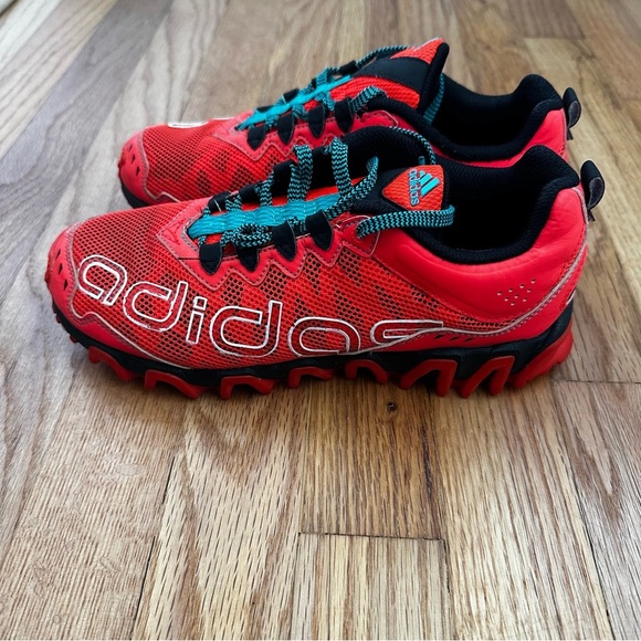 Adidas Vigor TR 4 Ortholite Unisex Neon Orange Running Sneakers Size 5 - Picture 3 of 9